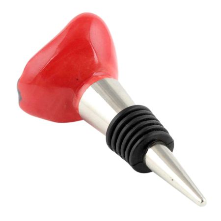 Strawberry Ceramic Wine Bottle Stopper